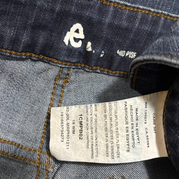 Lee Womens Mid Rise Bermuda Denim Shorts Size 18W - Picture 3 of 3